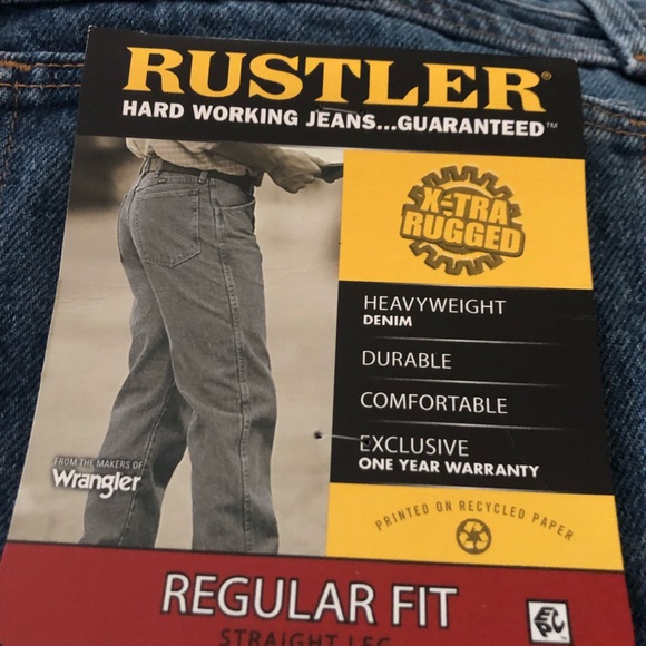 🌺❤️Host Pick🌺❤️ Rustler by Wranglers Men’s Jeans. NWT - Picture 2 of 4